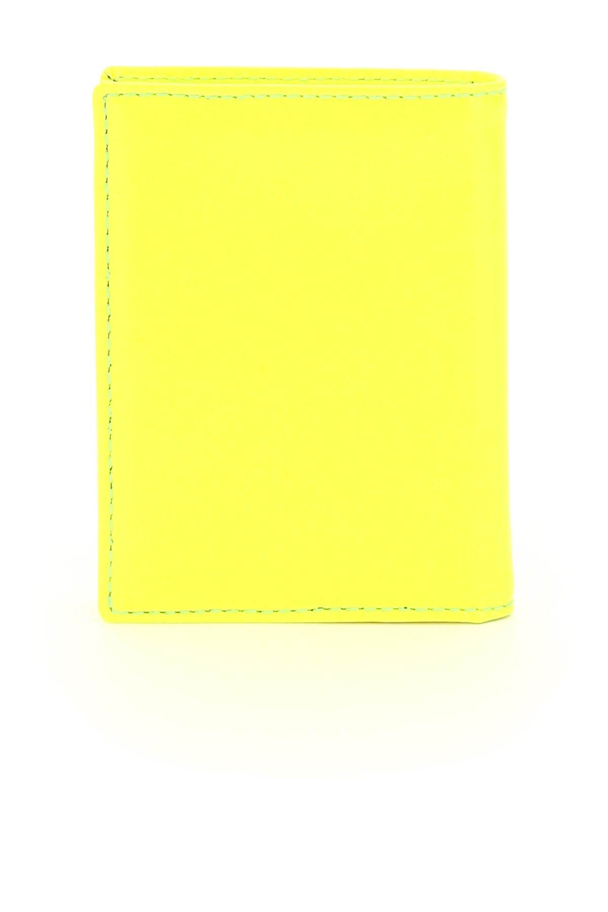 Comme Des Garcons Wallet Fluo Leather Bifold Wallet