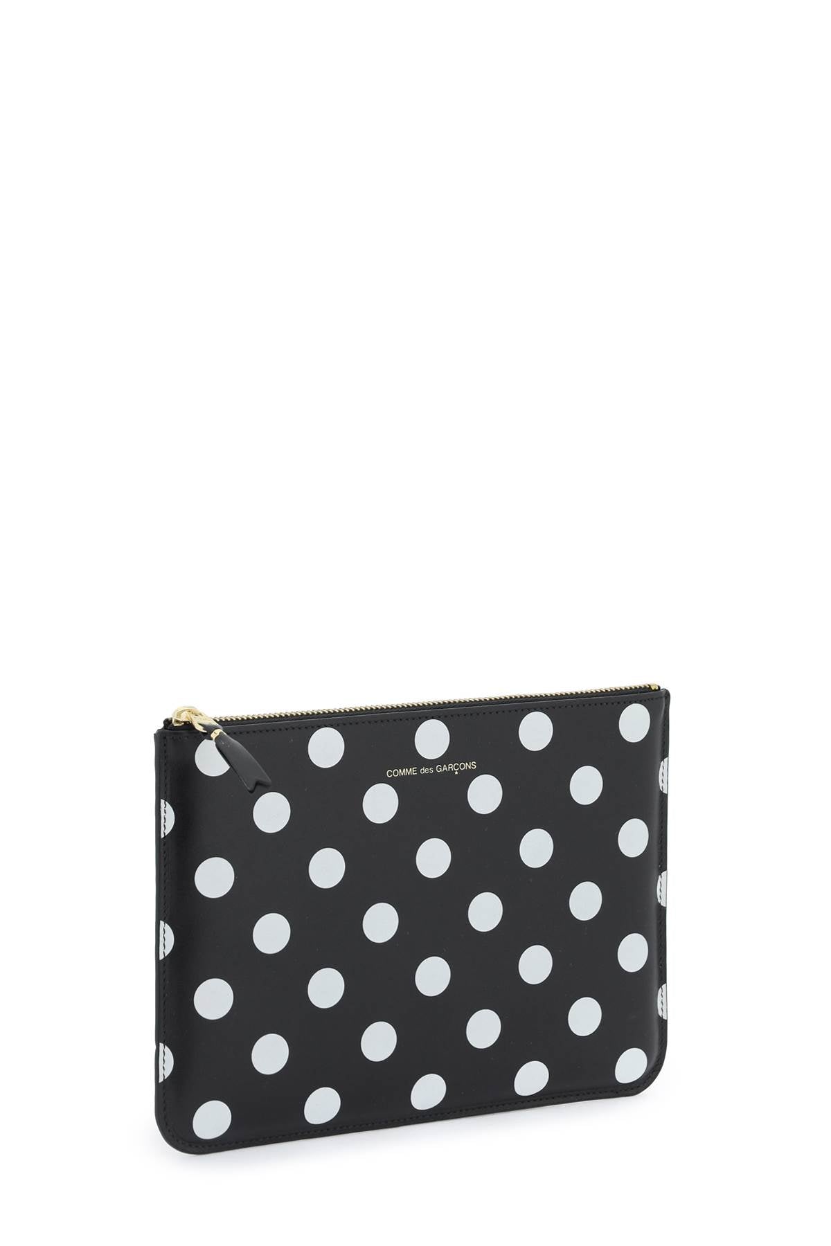 COMME DES GARCONS WALLET Pouch In Pelle A Pois