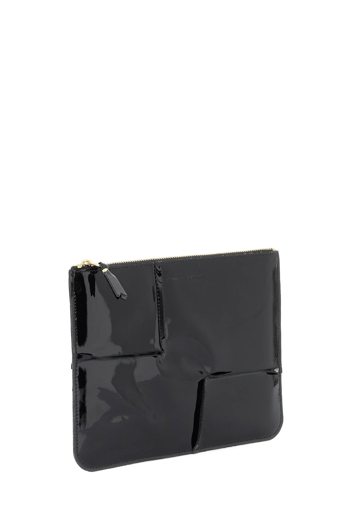 Comme Des Garcons Wallet Glossy Patent Leather