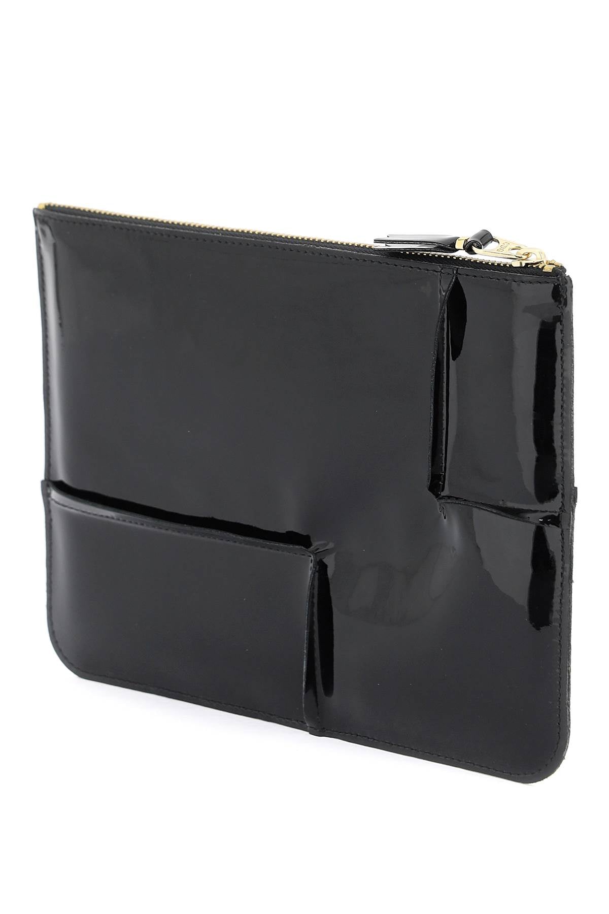 Comme Des Garcons Wallet Glossy Patent Leather