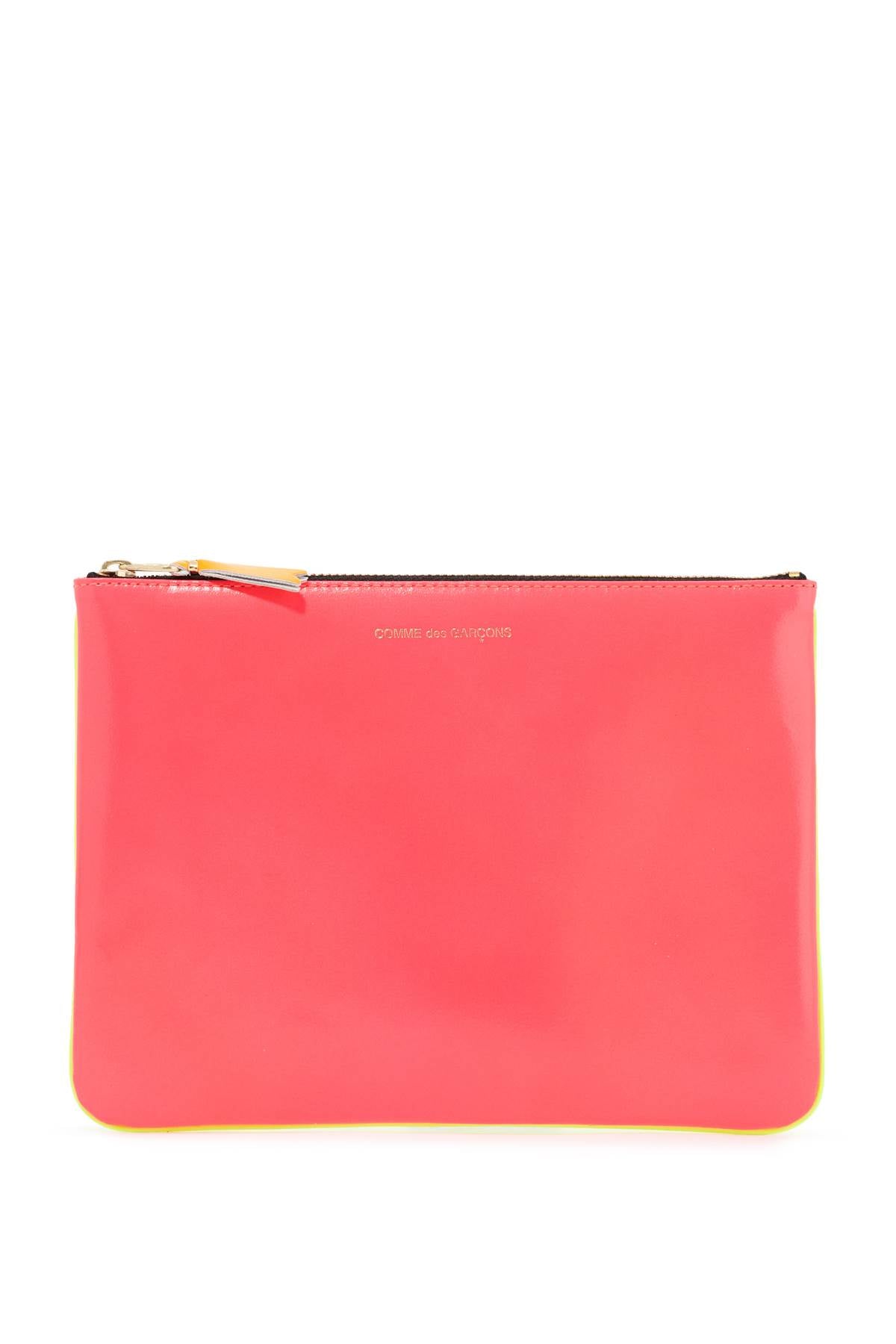 Comme Des Garcons Wallet Super Fluo Pouch