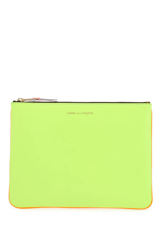 Comme Des Garcons Wallet Super Fluo Pouch