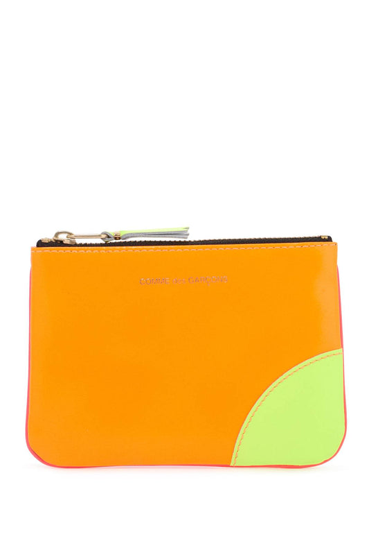 Comme Des Garcons Wallet Super Fluo Pouch