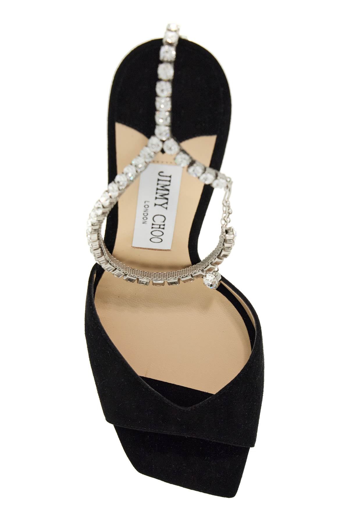 JIMMY CHOO Sandali Saeda 100 In Pelle Scamosciata