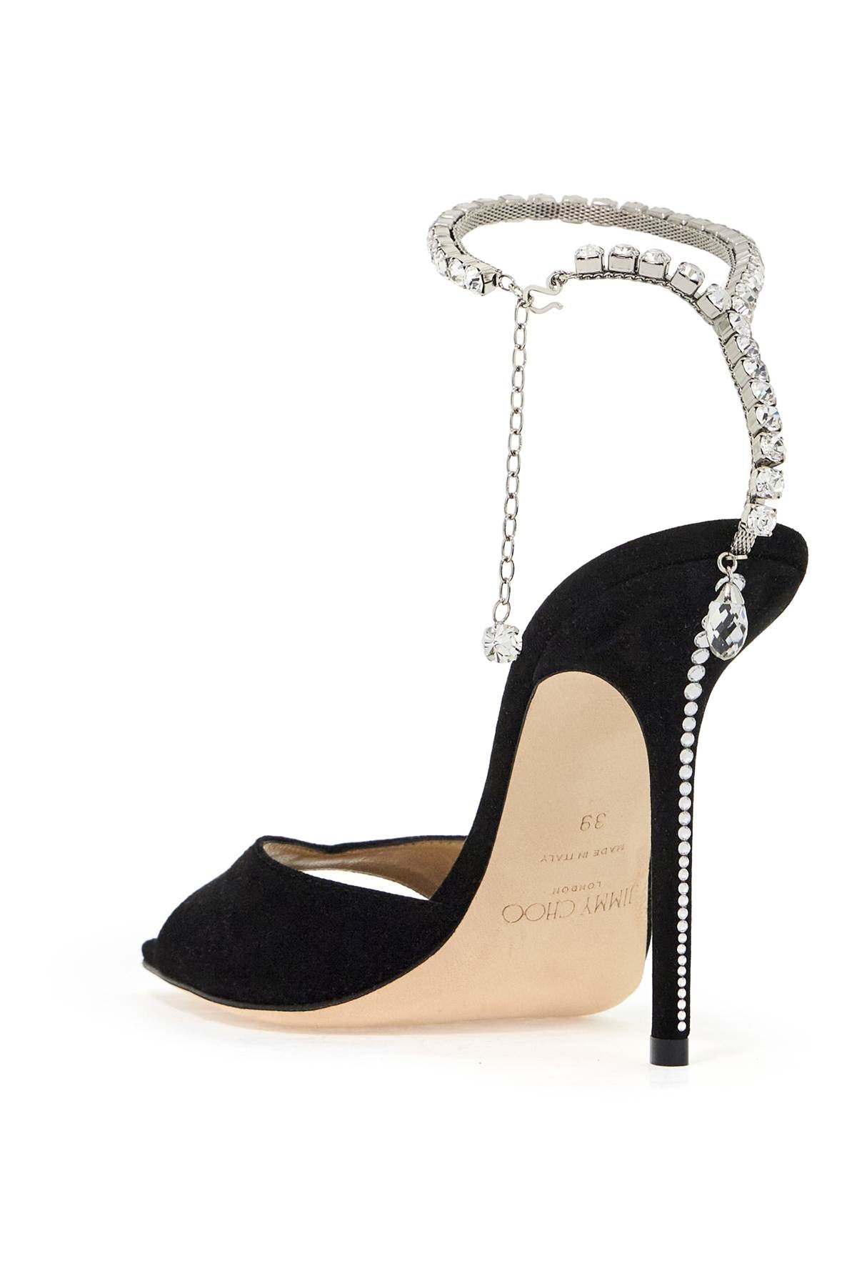 JIMMY CHOO Sandali Saeda 100 In Pelle Scamosciata