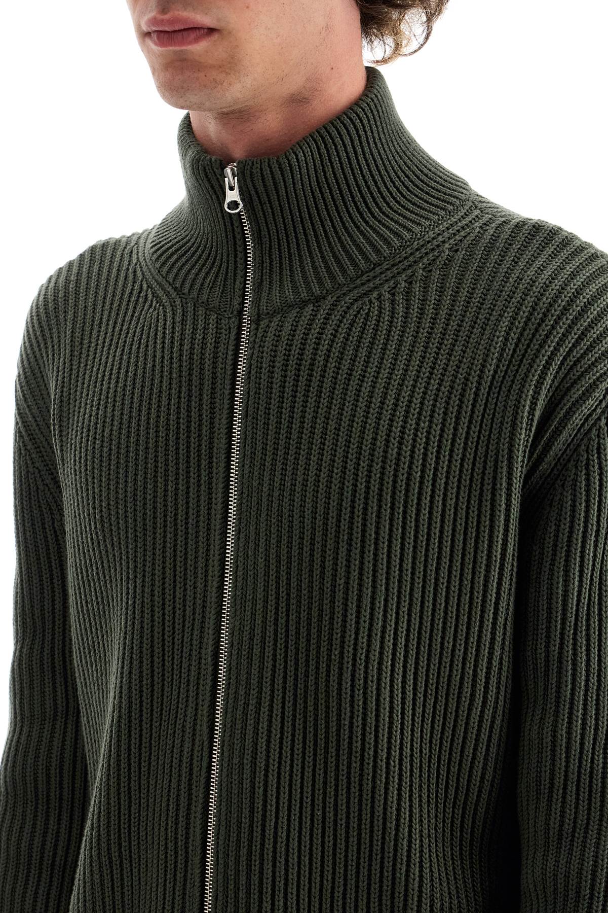 Mm6 Maison Margiela Cotton Cardigan With Zipper