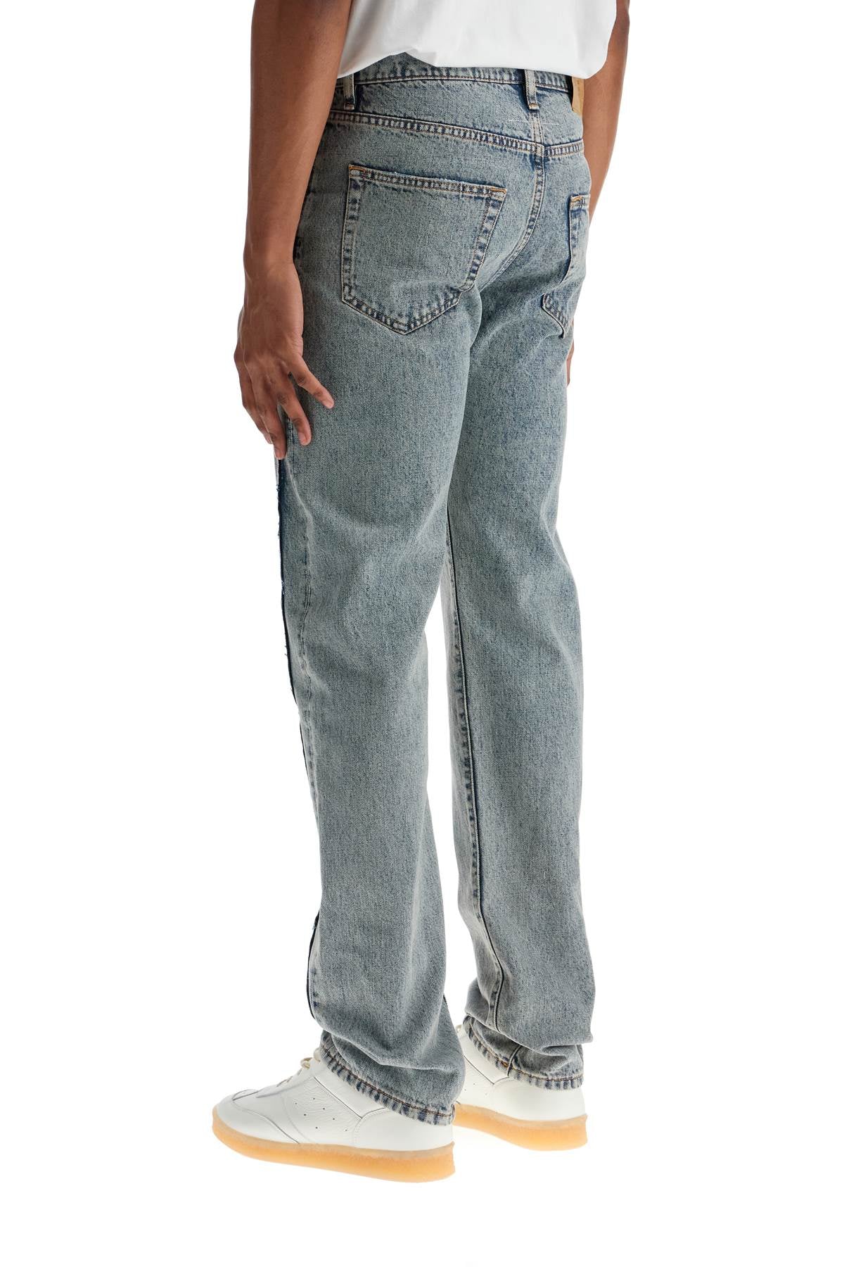 Mm6 Maison Margiela Jeans With Contrasting Panel Design.