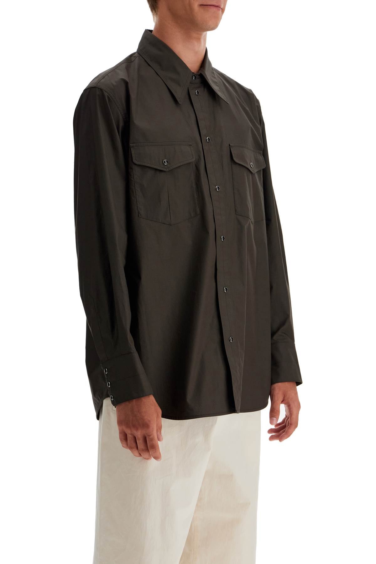 Lemaire Western Shirt With Snap Buttons