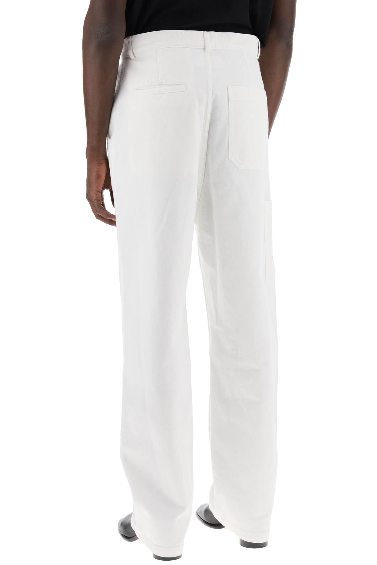 Mm6 Maison Margiela Cotton Bull Pants In Eight Words