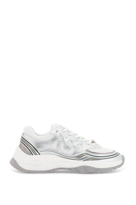 PINKO Sneakers In Mesh Ed Ecopelle Metalizzata