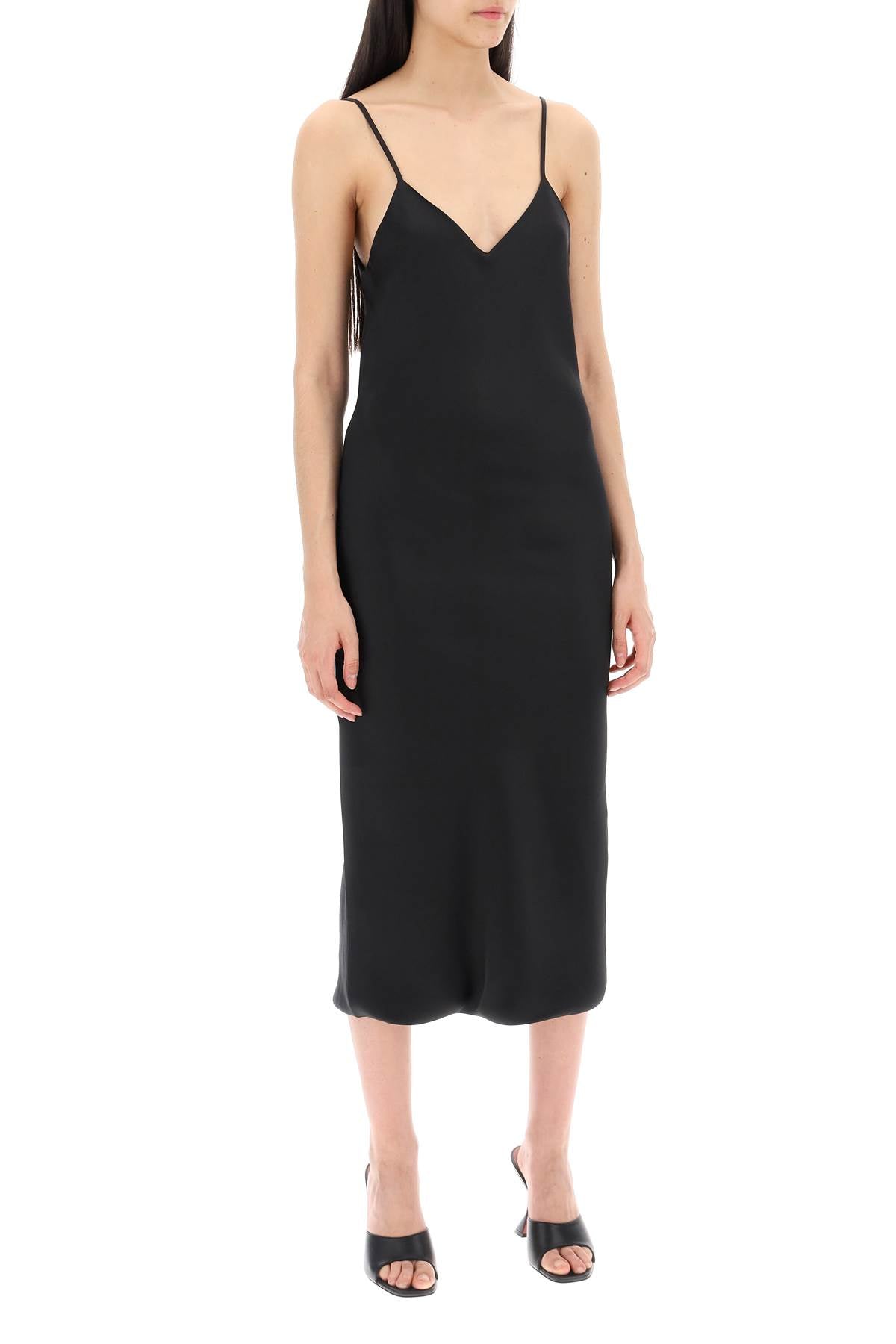 Norma Kamali Midi Crpe Slip Dress