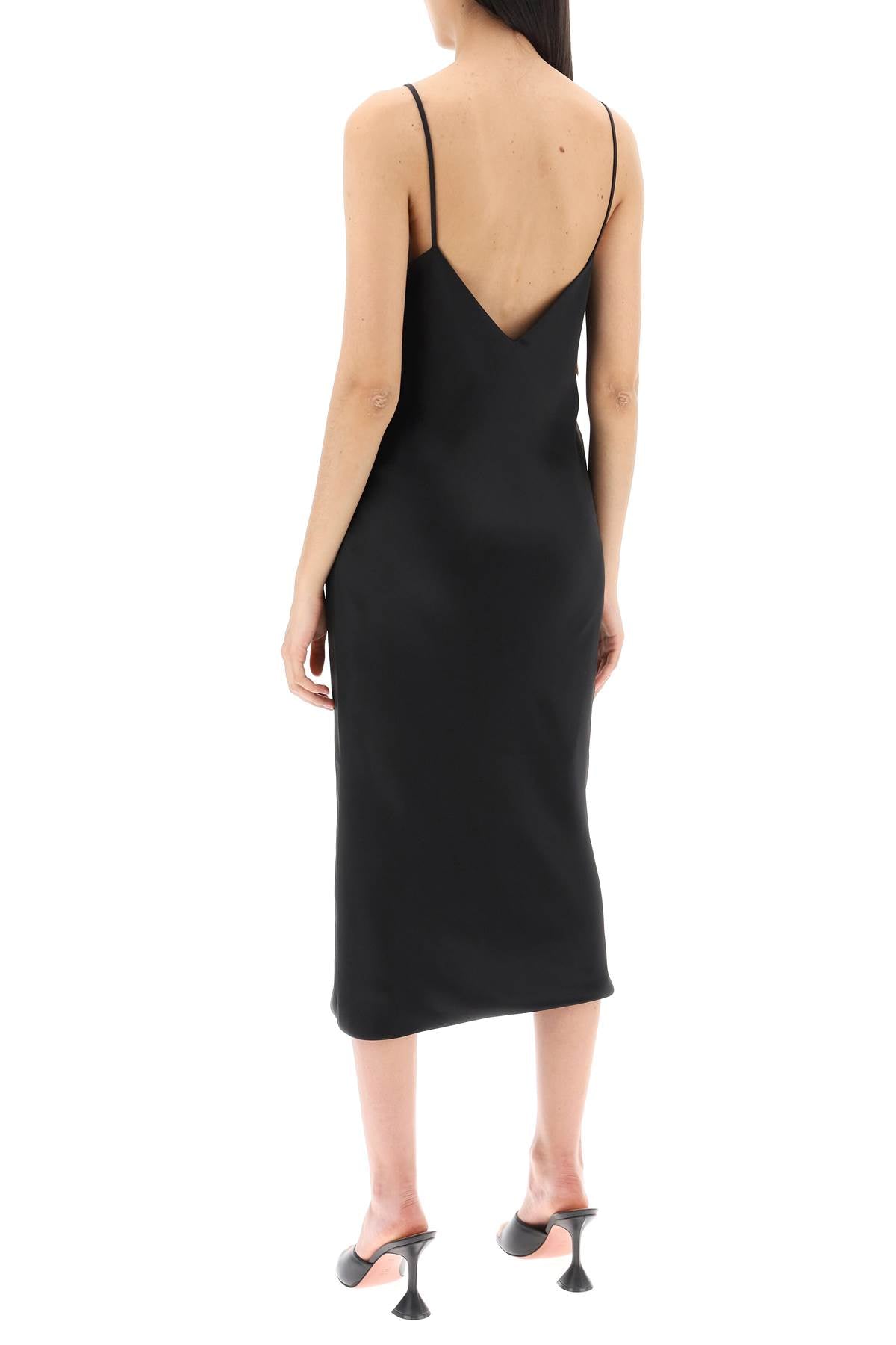 Norma Kamali Midi Crpe Slip Dress