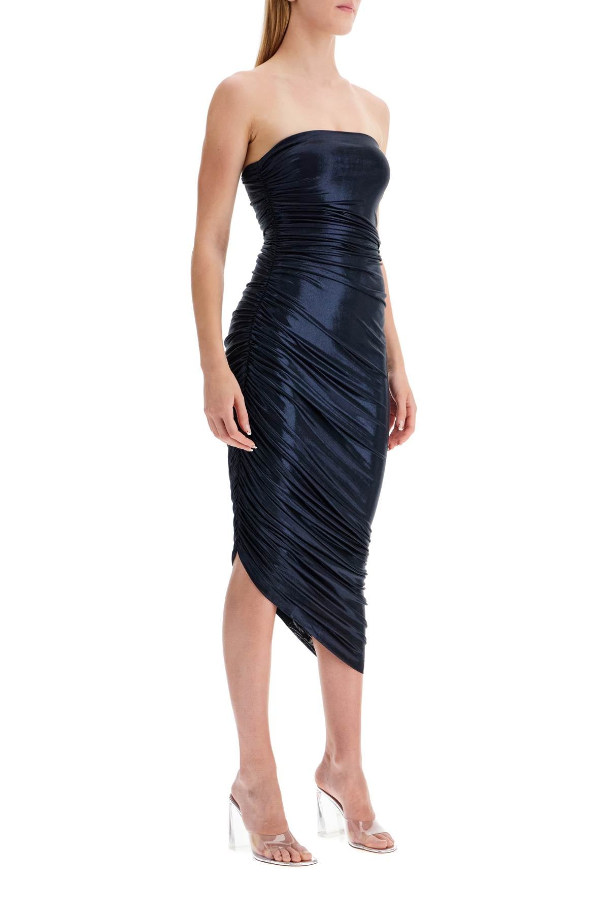 Norma Kamali Diana Strapless Dress In Lycra