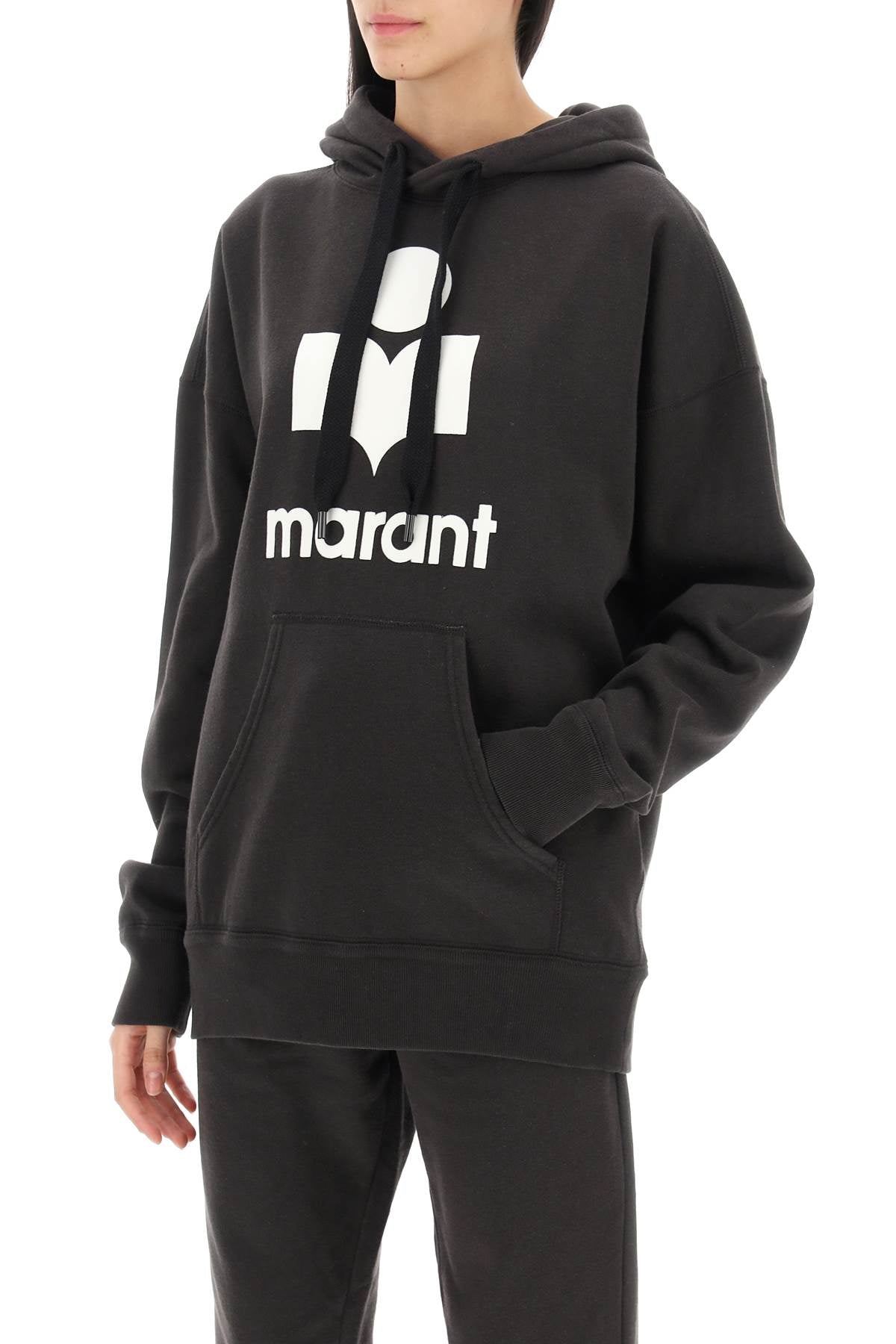 Isabel Marant Etoile Mansel Hoodie With Flocked Logo