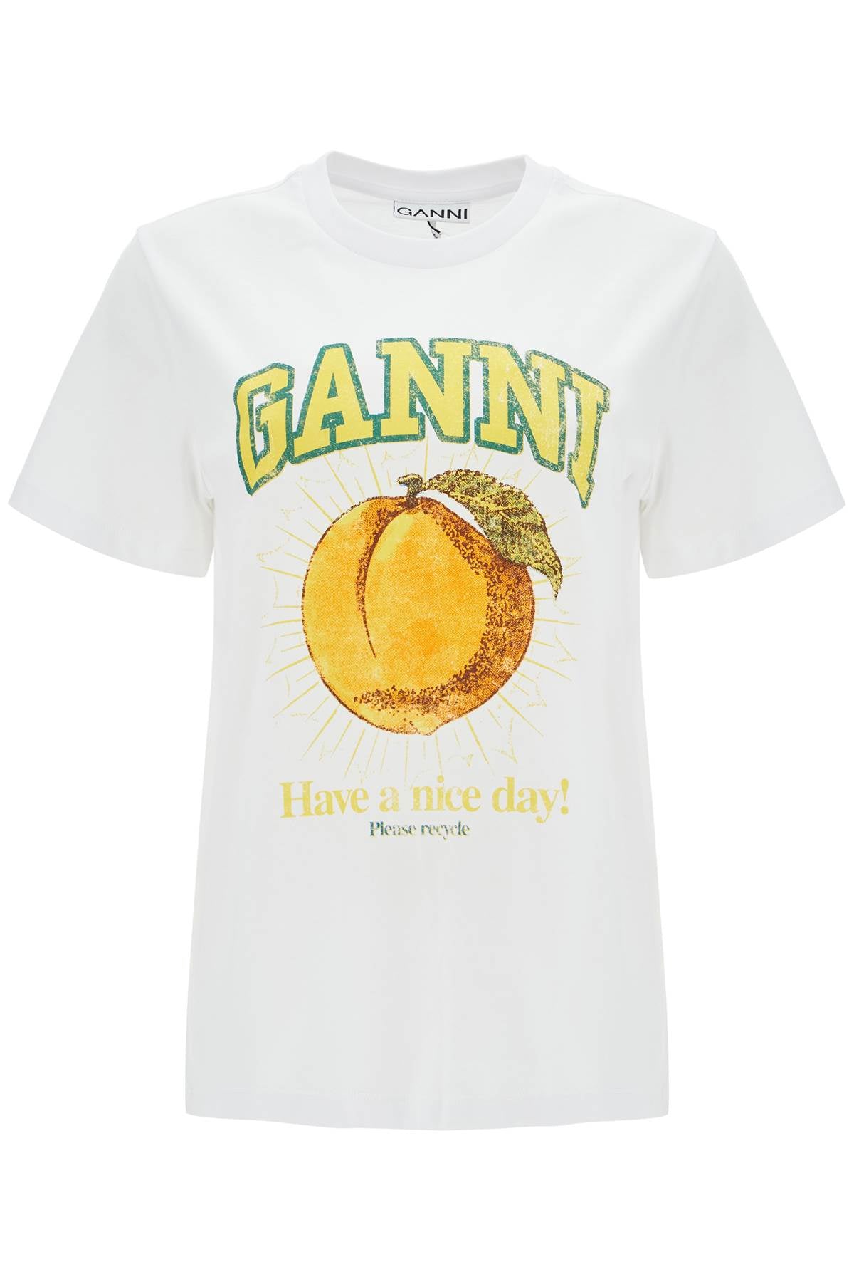 Ganni Relaxed Fit Printed T-Shirt