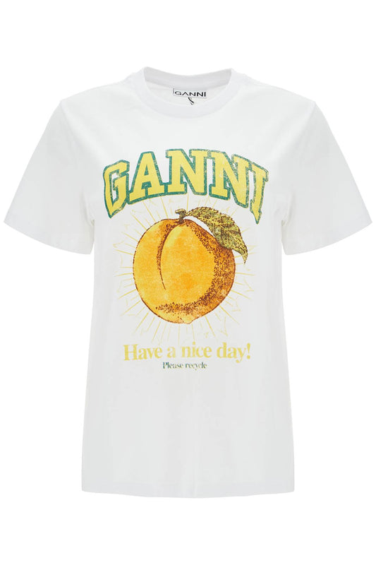 Ganni Relaxed Fit Printed T-Shirt