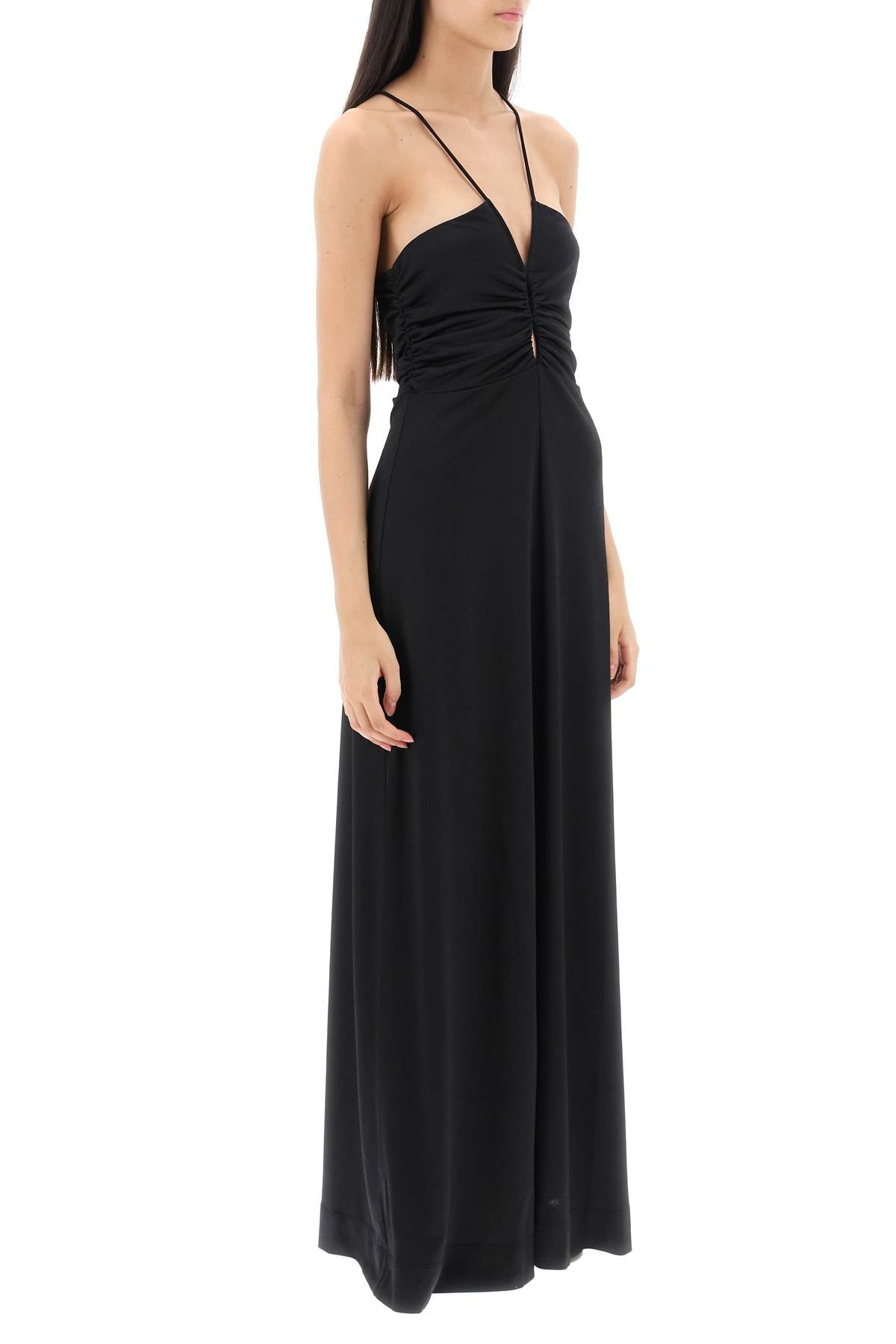 Ganni Crepe Jersey Maxi Dress