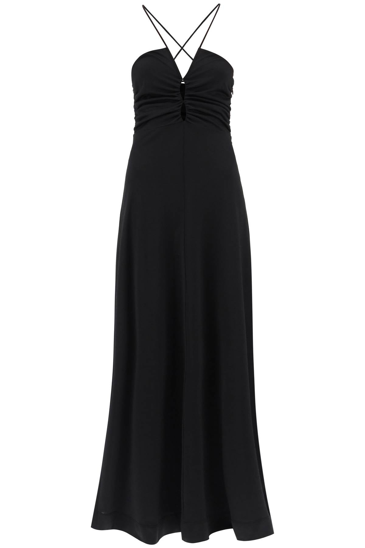 Ganni Crepe Jersey Maxi Dress