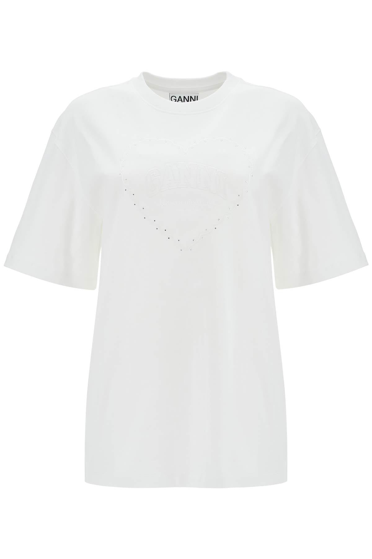 Ganni Embroidered Oversized T