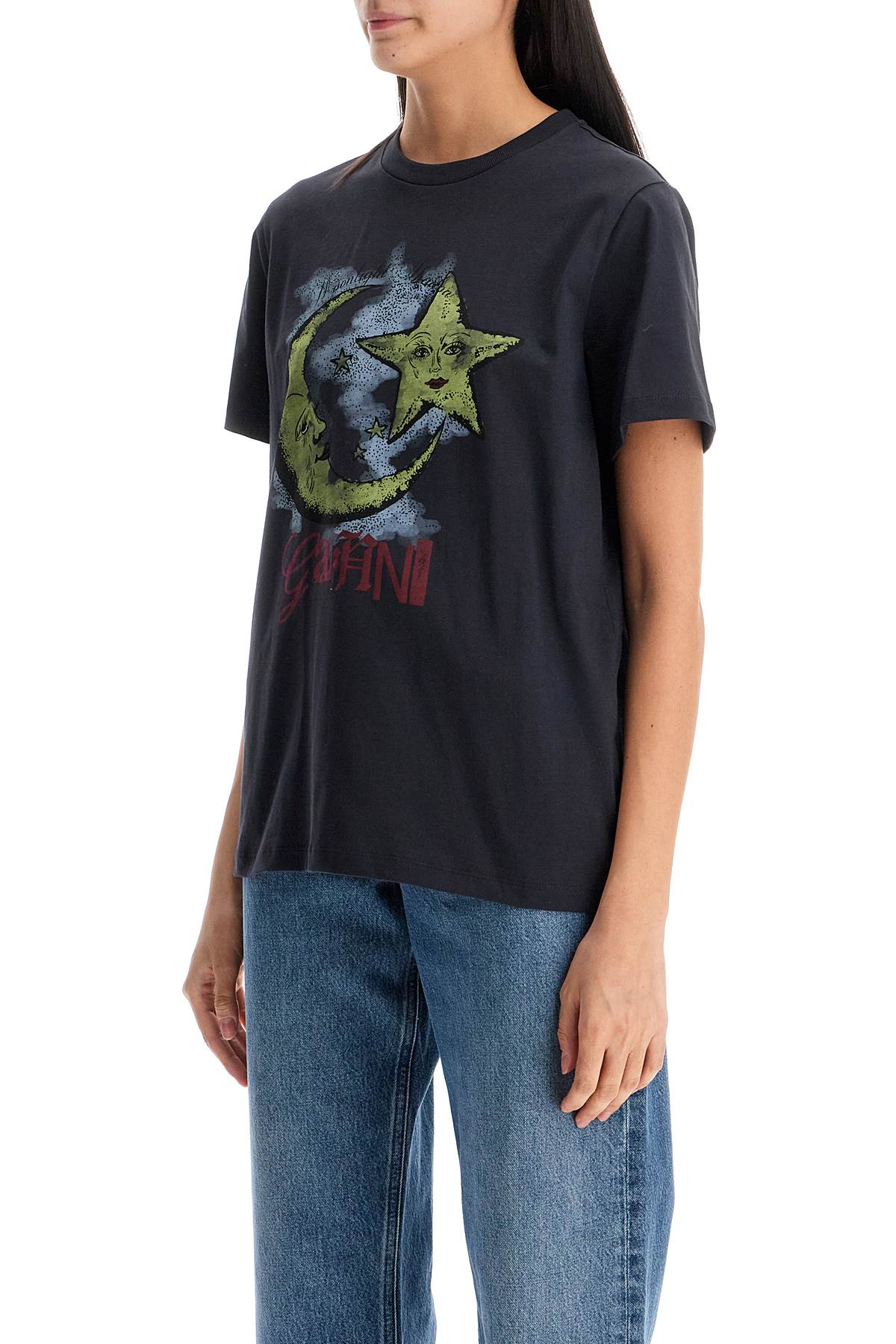 Ganni Moonlight Print T-Shirt