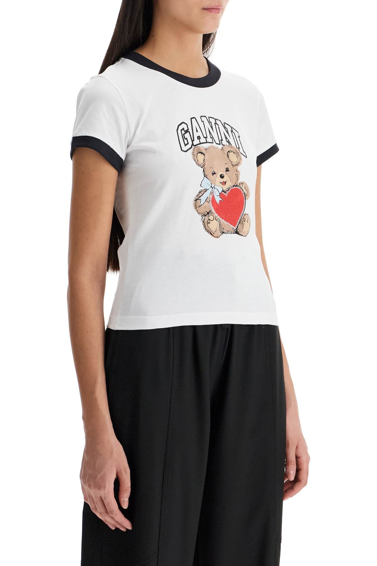 GANNI T-Shirt Basic Con Stampa