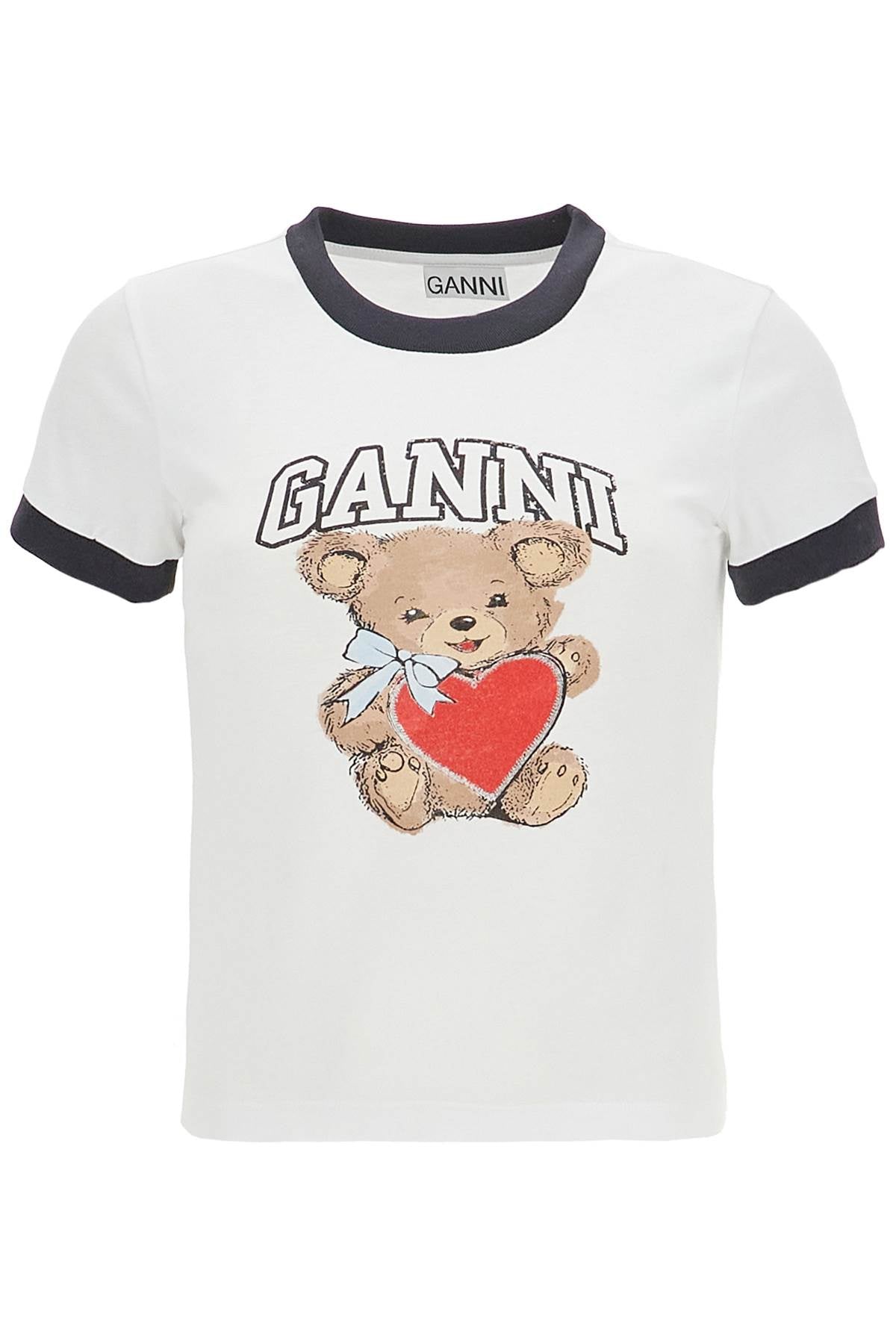 GANNI T-Shirt Basic Con Stampa