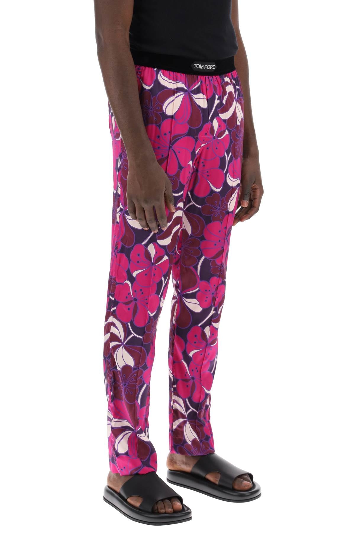 Tom Ford Pajama Pants In Floral Silk