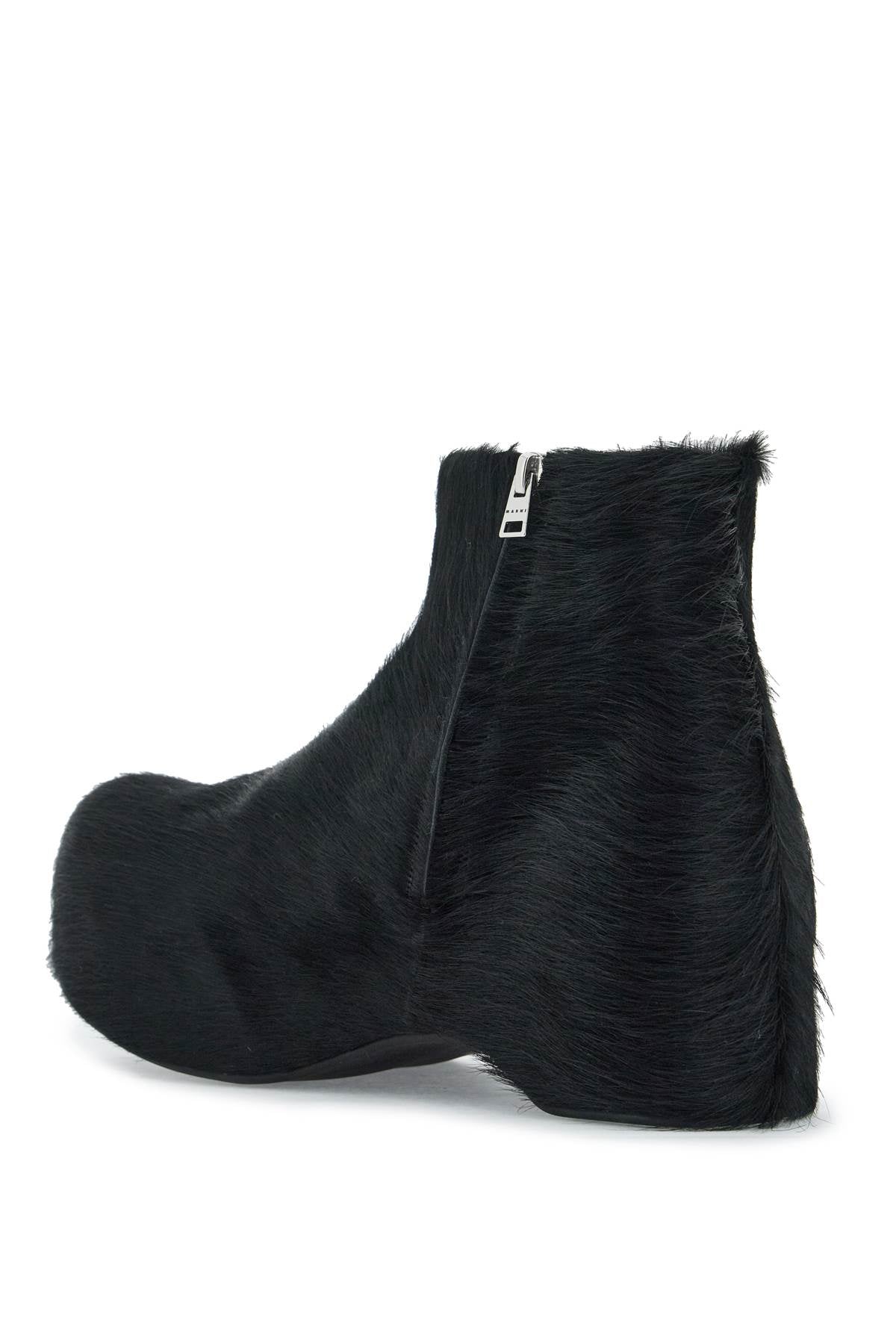 Marni Long-Haired Chunky Ankle Boots