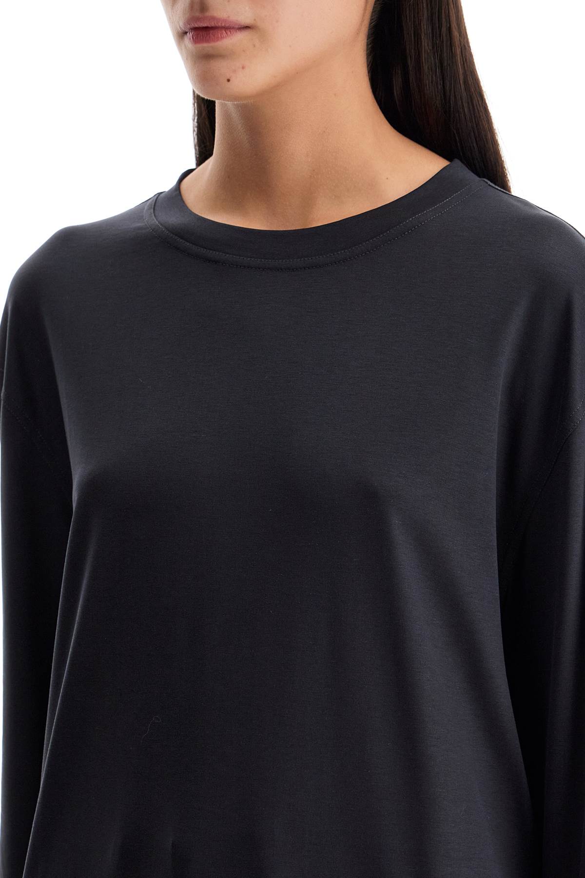 Lemaire Long-Sleeved Silk T-Shirt For