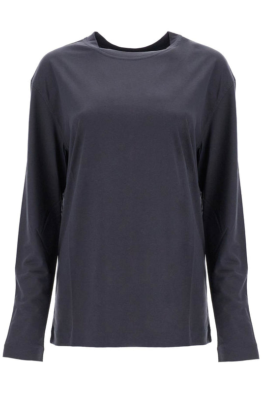 Lemaire Long-Sleeved Silk T-Shirt For