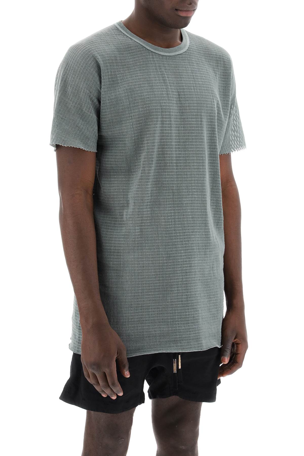 Boris Bidjan Saberi Cotton Perforated T-Shirt