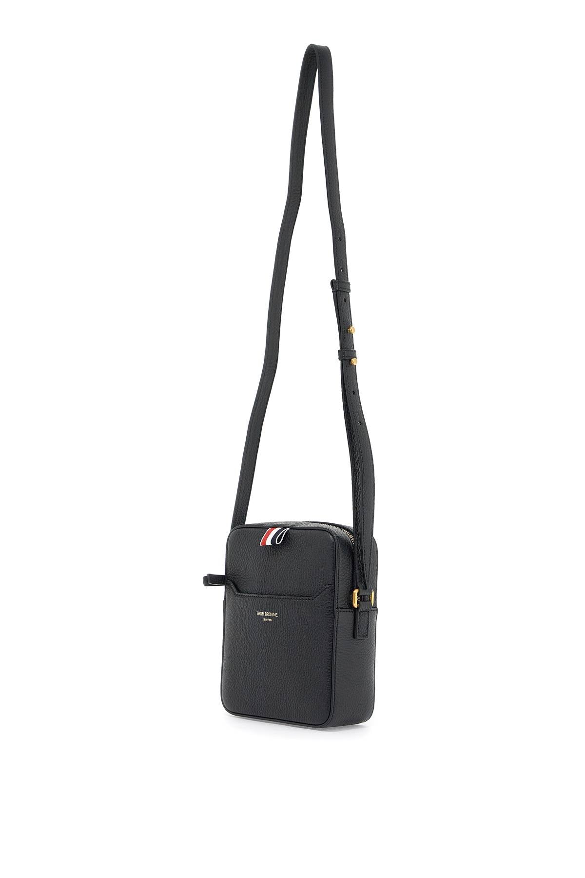 THOM BROWNE Camera Bag Verticale In Pelle Martellata