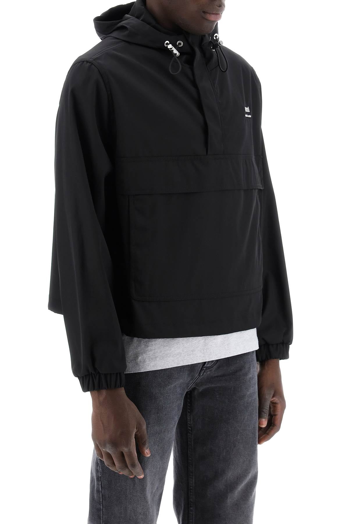 Ami Alexandre Matiussi Windproof Anorak Jacket With Hood