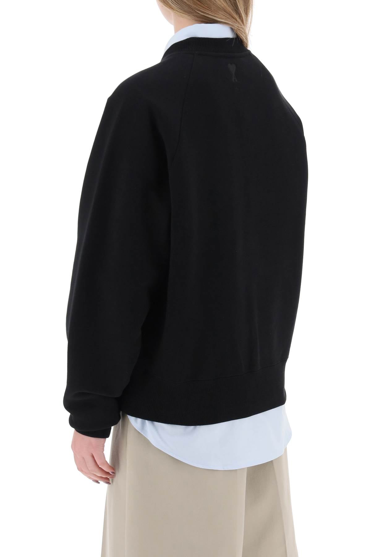 Ami Alexandre Matiussi Organic Cotton Crewneck Sweatshirt