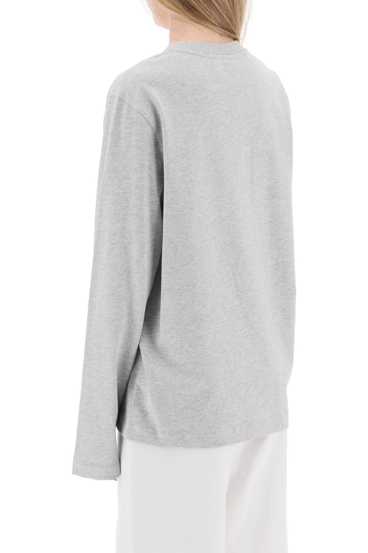 Ami Alexandre Matiussi Long-Sleeved Cotton T-Shirt For