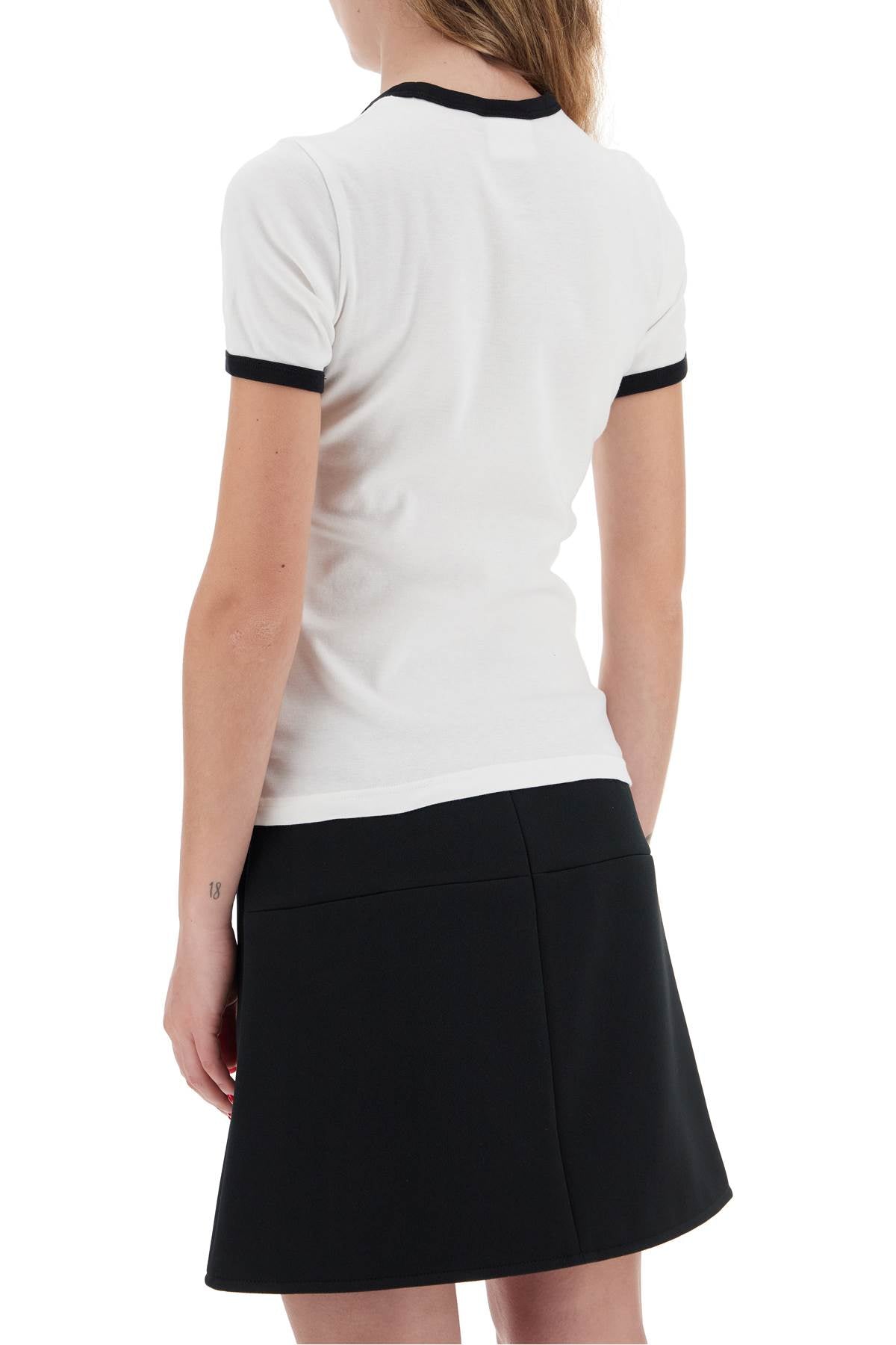 Courreges Re-Edition T-Shirt With Contrast Trims