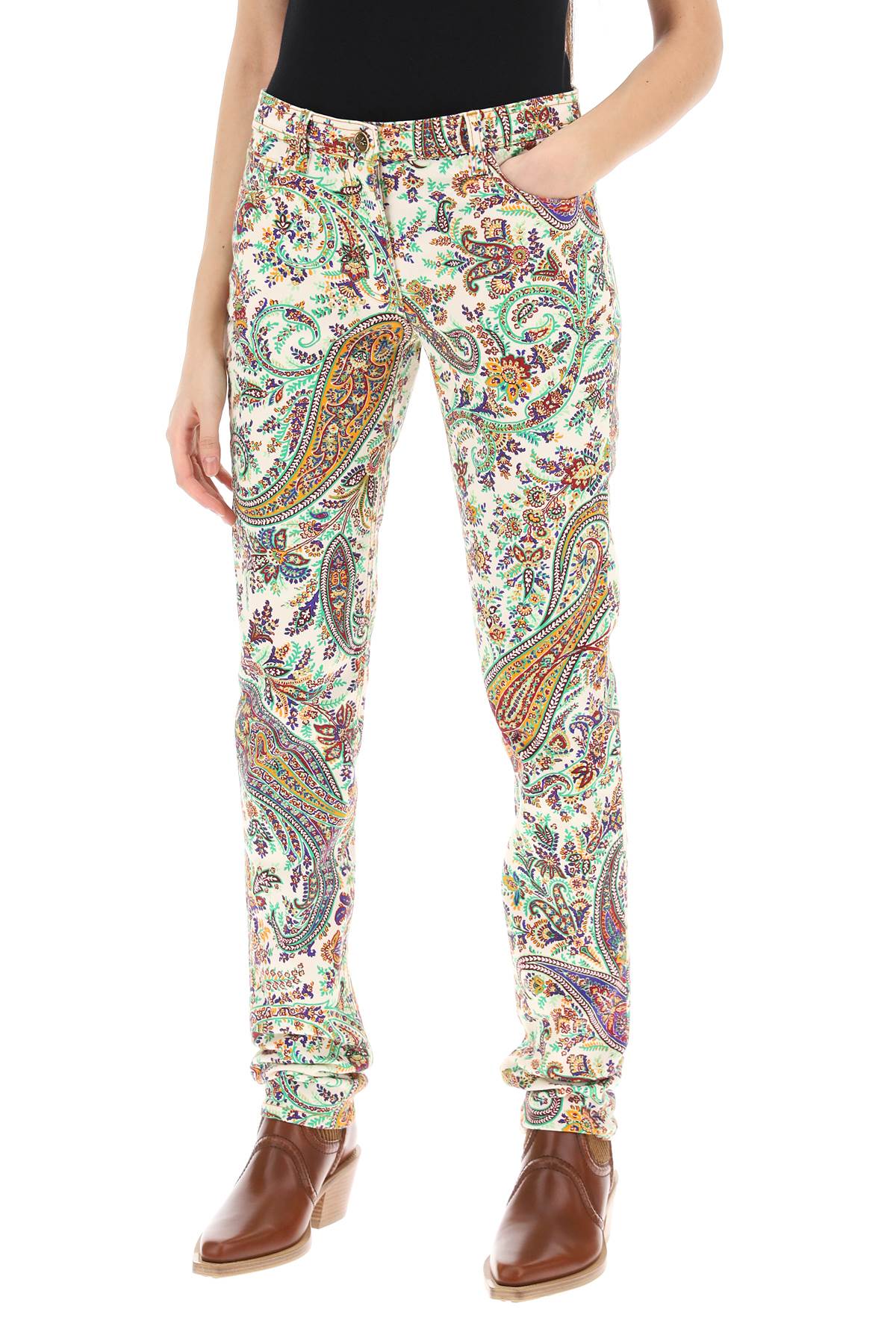 Etro Paisley Patterned Jeans