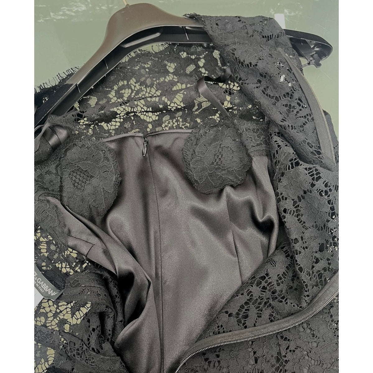 NWT Dolce & Gabbana Black Cordonetto Lace Sleeveless Tank Top Blouse IT 38 XS