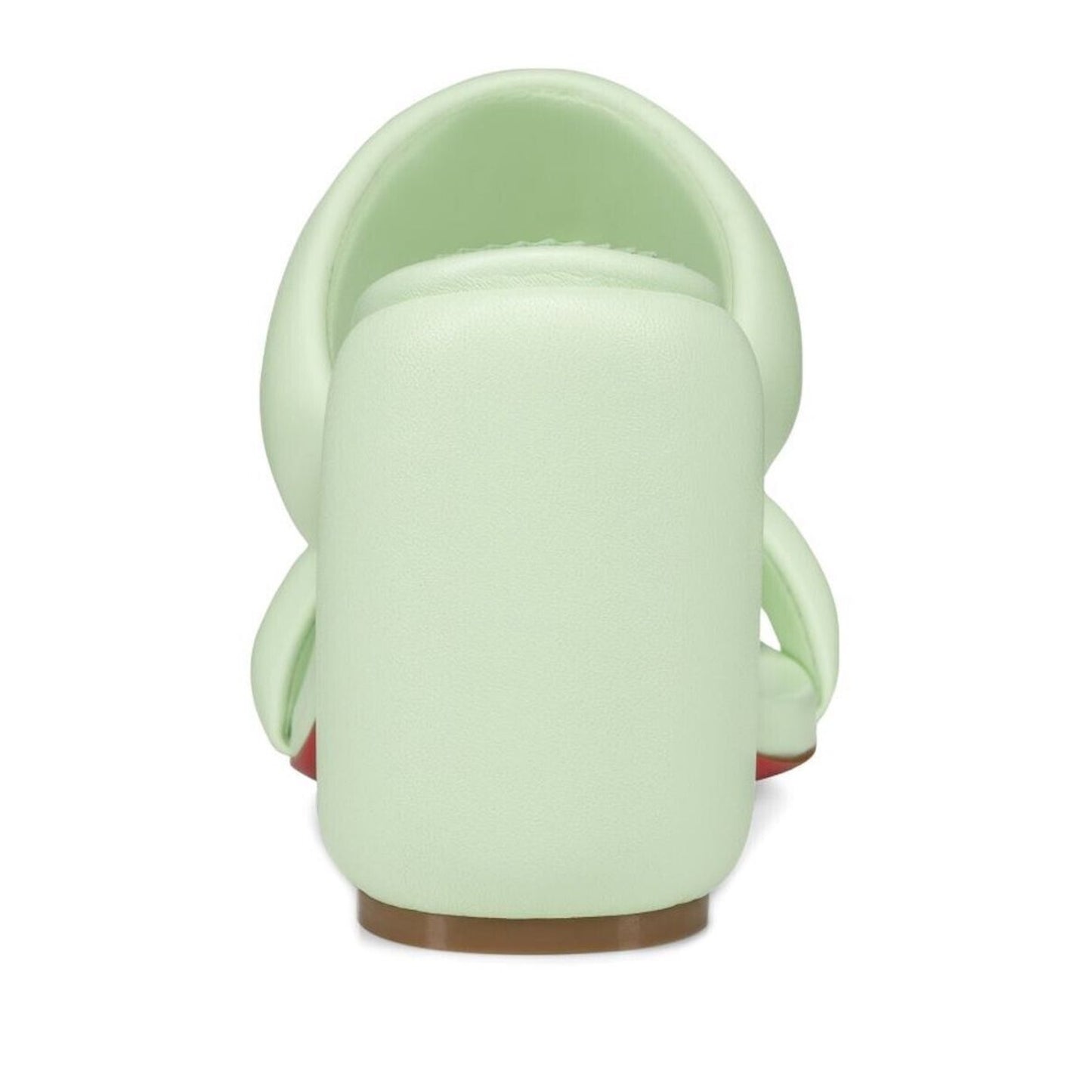 Christian Louboutin Inflama Sab 85 Mint Green Leather Mules