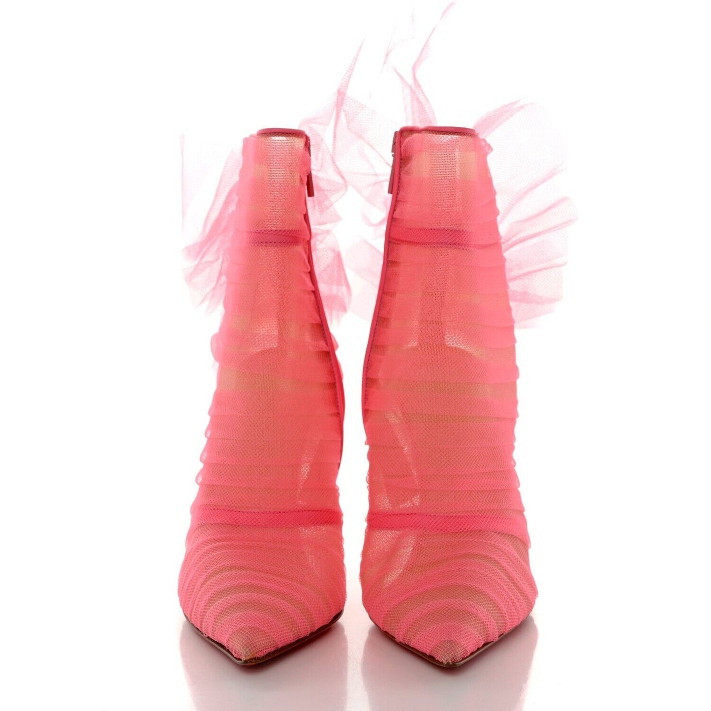 Christian Louboutin Libellibooty 100 organza Ankle boots