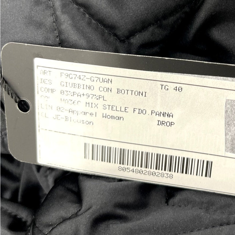 NWT Dolce & Gabbana Black White Stars Print reversible Bomber Jacket IT 42 US M