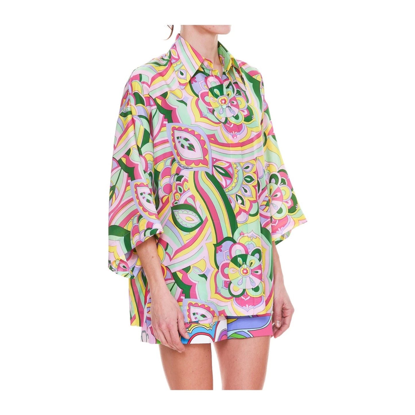 NWT Dolce & Gabbana Dolce & Gabbana abstract-print silk shirt IT 40 US S