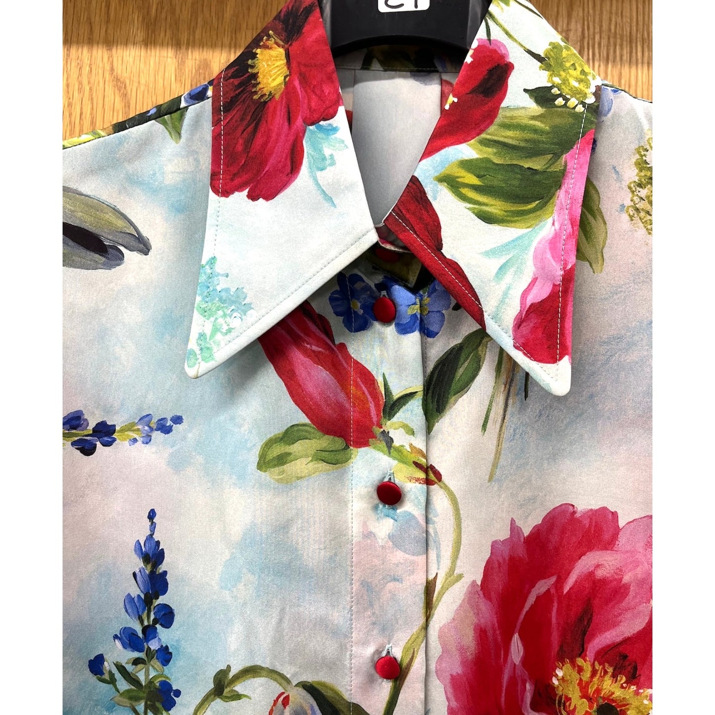 NWT  Dolce & Gabbana Floral Print Blouse Silk Shirt Multicolor IT 42 US M