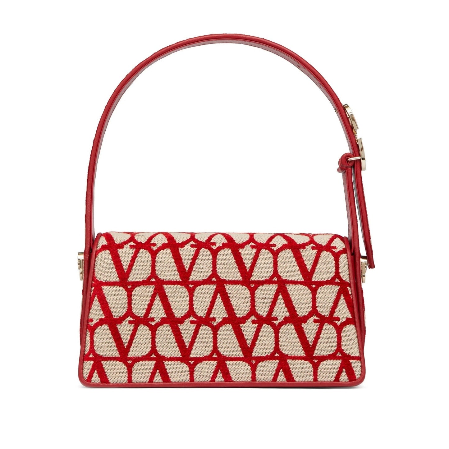 Valentino Garavani La Petit Deuxième Toile Iconographe shoulder bag Red Tan