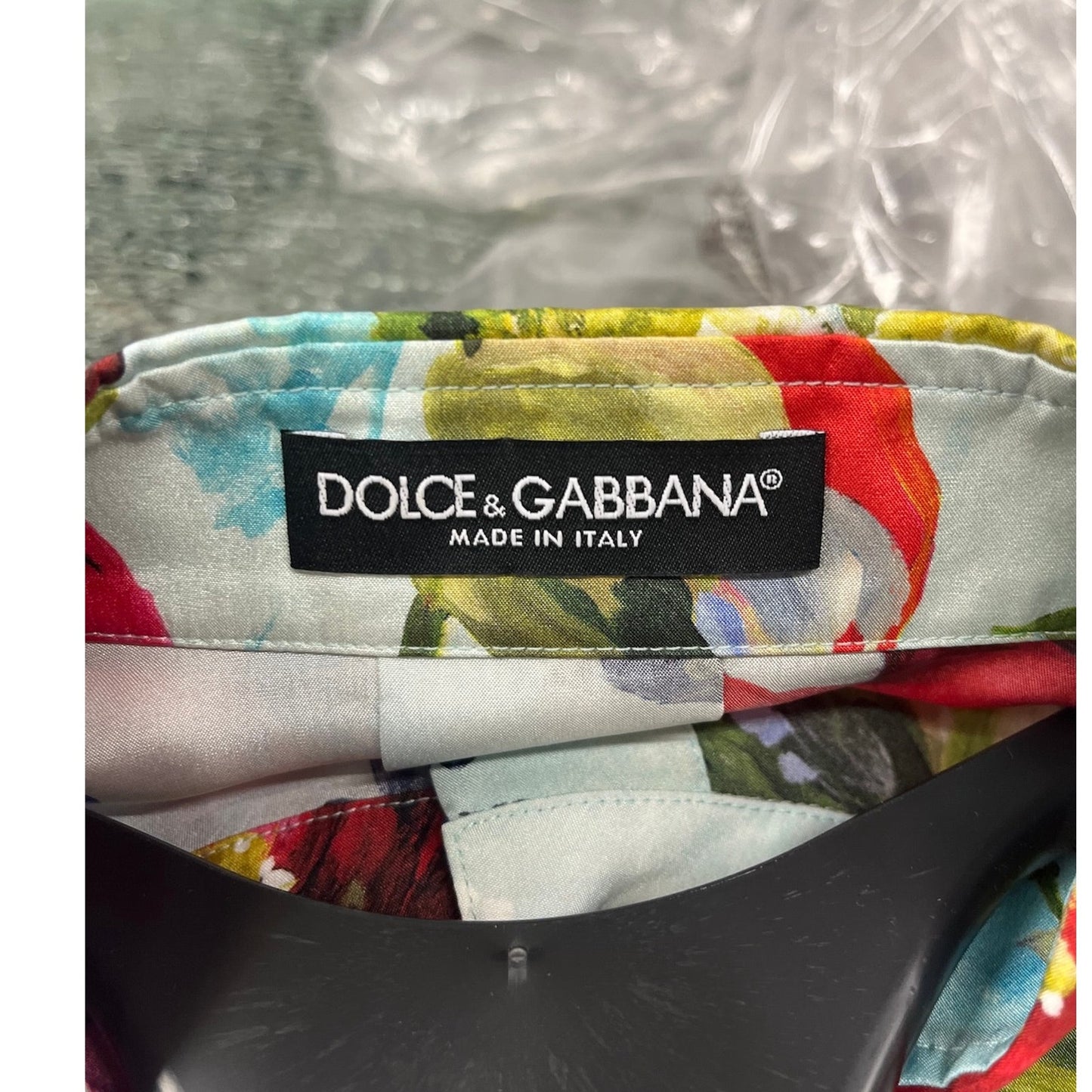 NWT  Dolce & Gabbana Floral Print Blouse Silk Shirt Multicolor IT 42 US M
