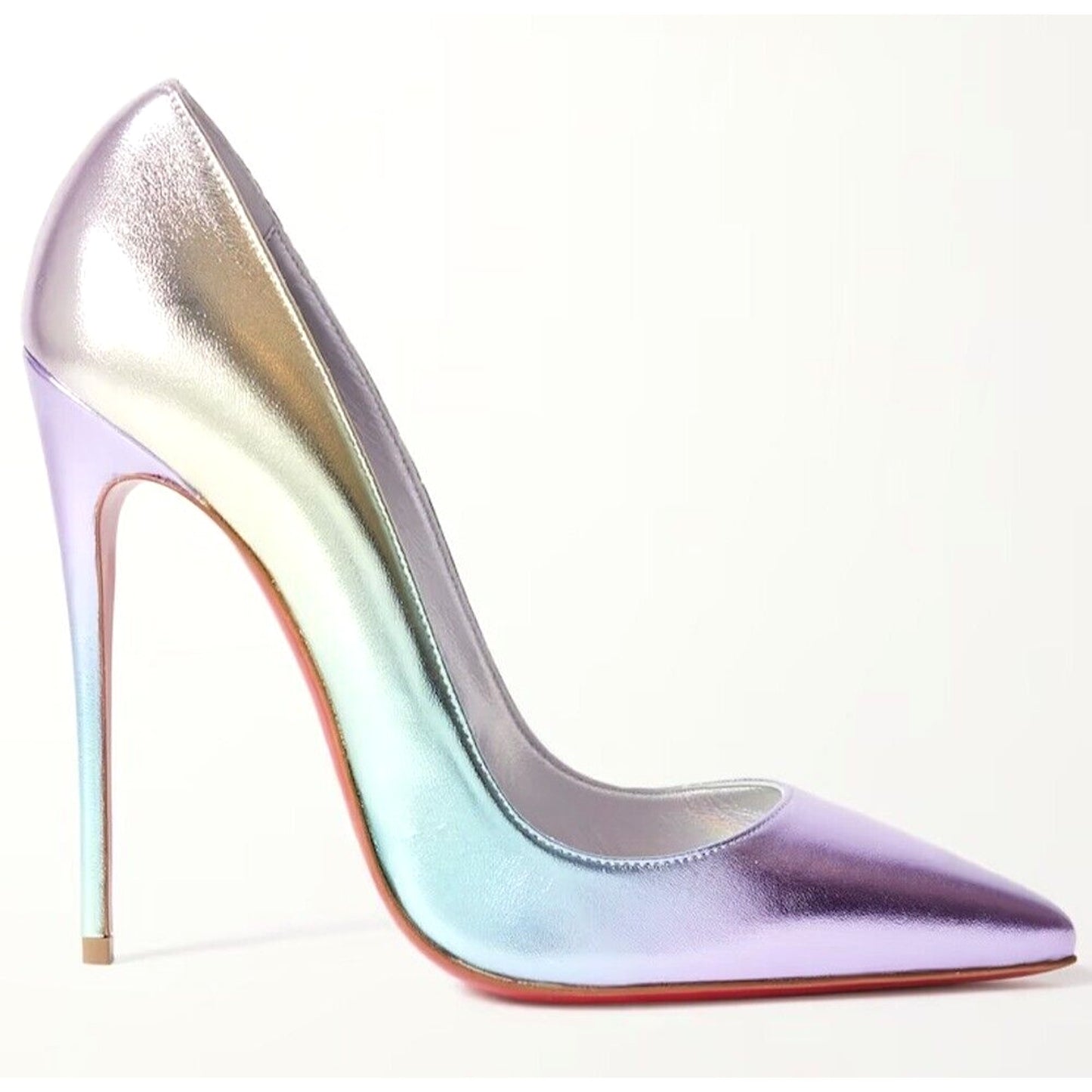 Christian Louboutin So Kate 120 Metallic Ombre pointed toe iridescent pumps