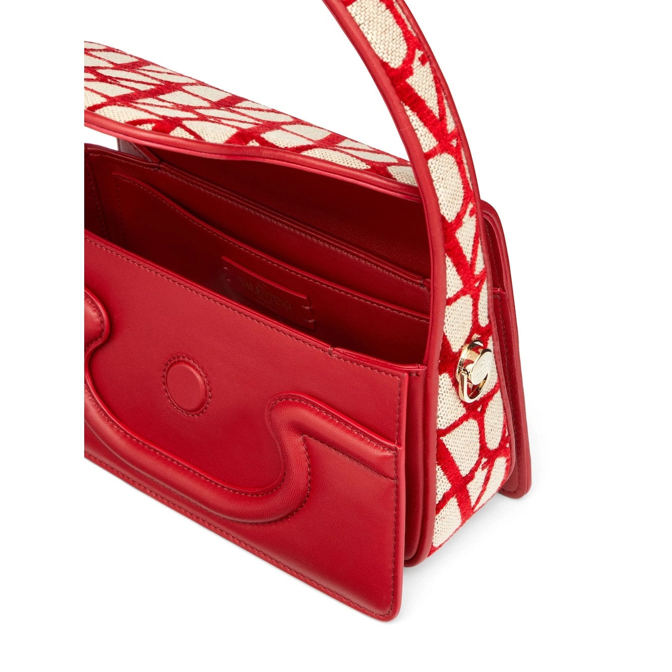 Valentino Garavani La Petit Deuxième Toile Iconographe shoulder bag Red Tan