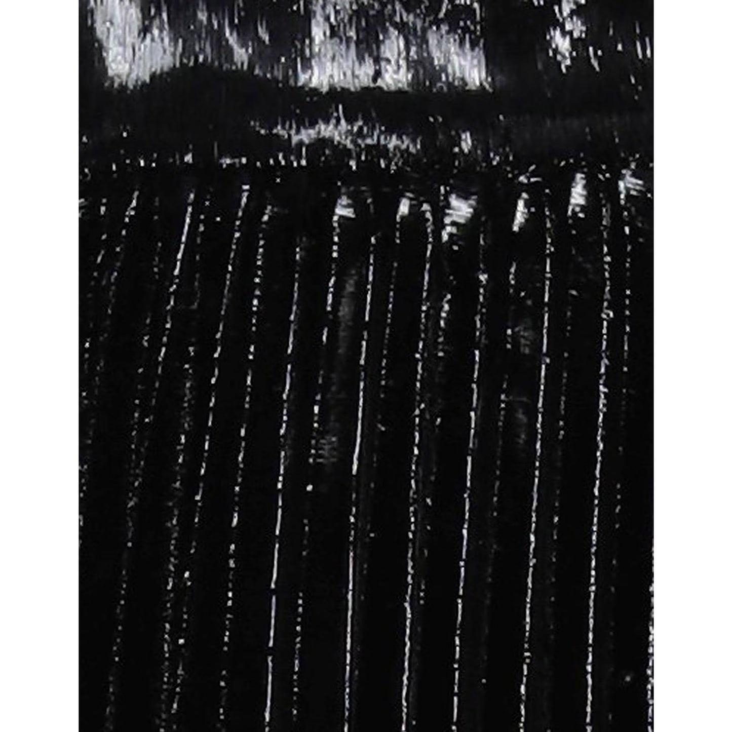 NWT Dolce & Gabbana Black Pleated Midi Skirt in Flowing Lamé Velvet  IT 38 US XS