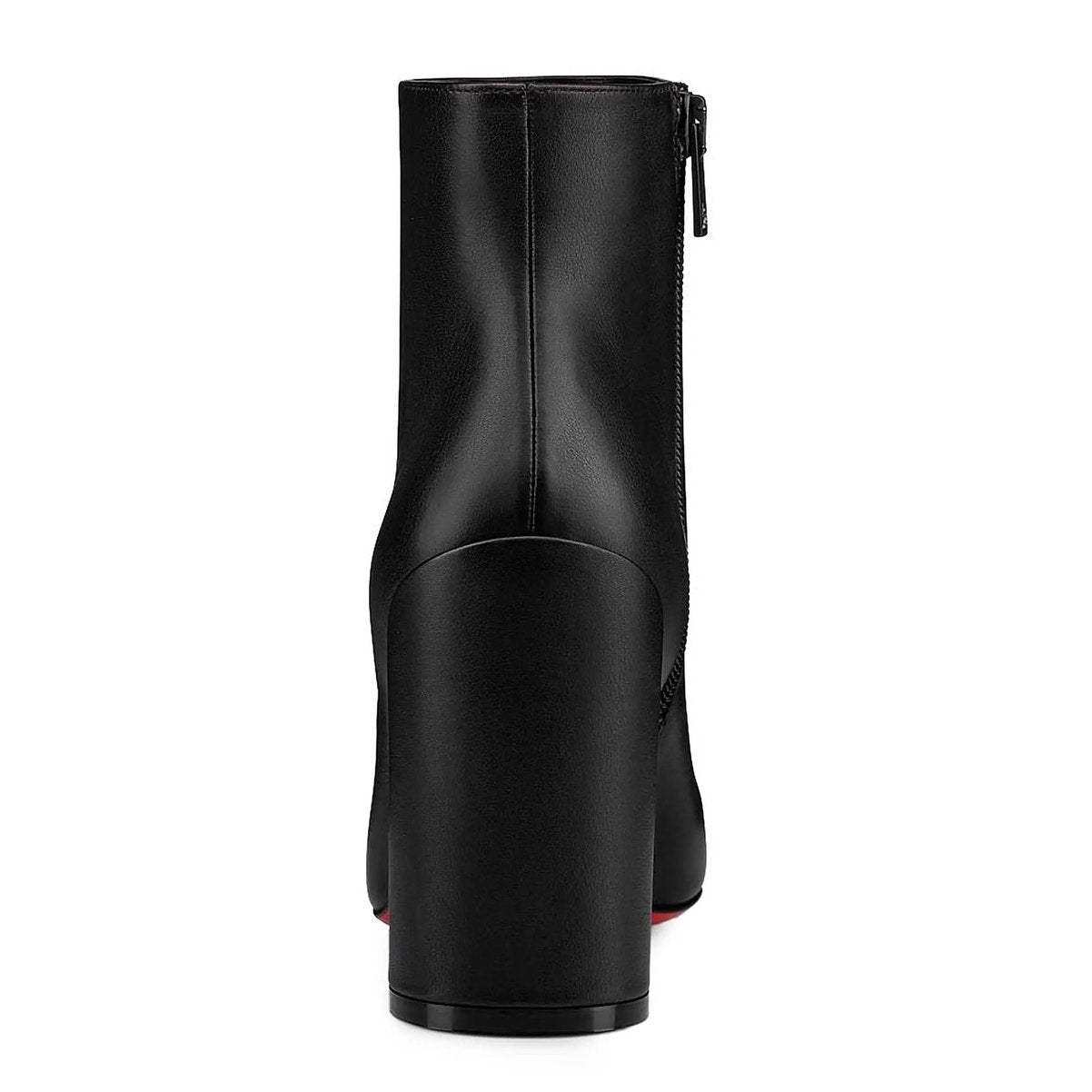 NWT Christian Louboutin Black Jane Booty 85 Calf Leather Ankle Boots 35