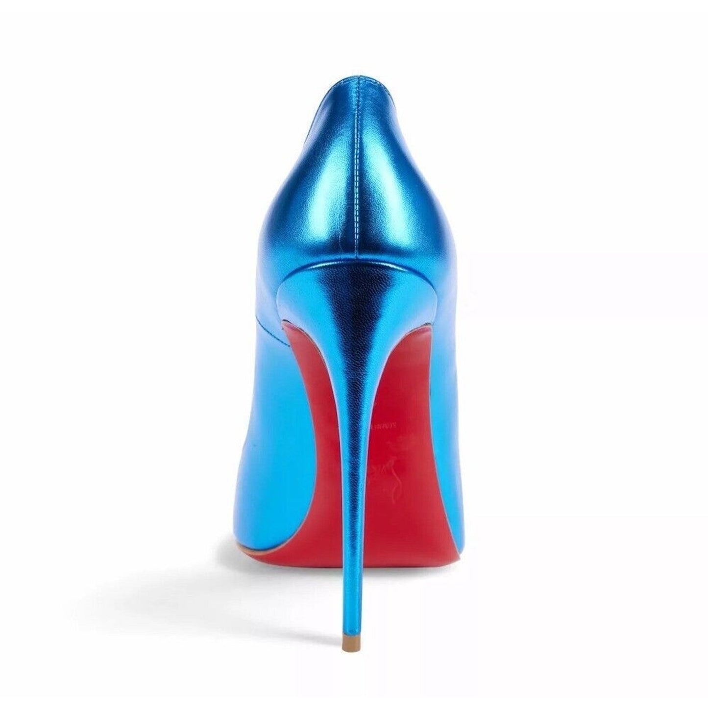 Christian Louboutin So Kate 120 pointed toe Metallic Blue pumps